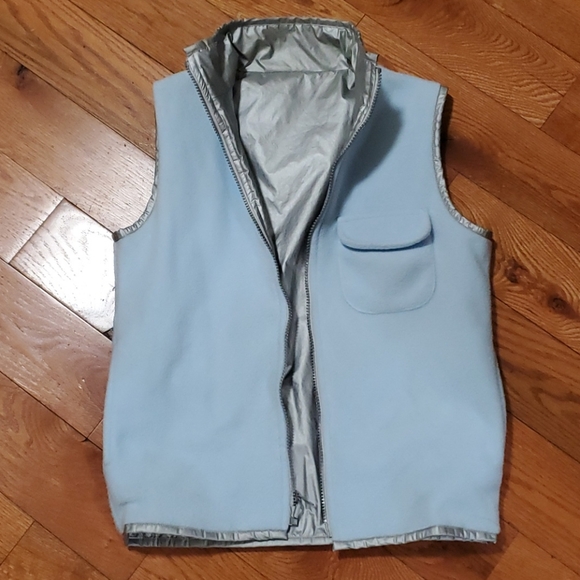 👽Y2K Blue & Silver vest - Picture 1 of 12